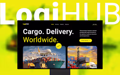 Freight Website Landing Page Design