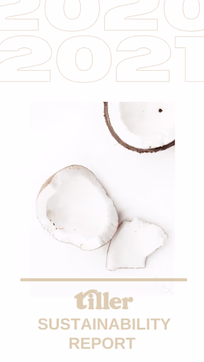 Tiller Swim 2020-21 Sustainability Report