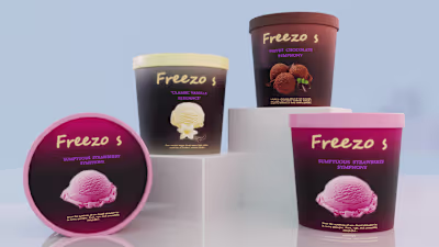 Ice cream package design