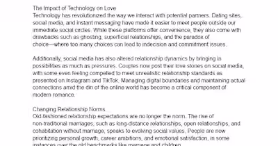 Love and Relationships