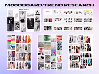 Moodboard, Colour & Trend Research