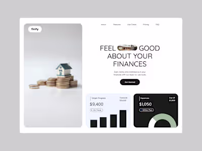 Finify | Financial Planning App | UI/UX