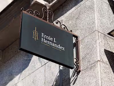 Ernie J. Hernandez - Visual Identity Design for an Attorney