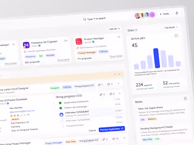 Yunity - HR ⏐ Dashboard
