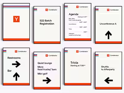 Wayfinding for Y Combinator events