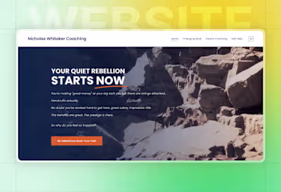 Nicholas Whitaker Personal Brand & Website Revamp