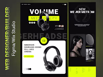 HEADPHONE Website Example