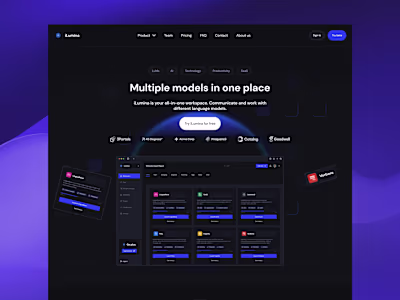iLumina - Website for a SaaS in the LLM space.