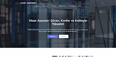 Contact Page Design for Hisar Asansör