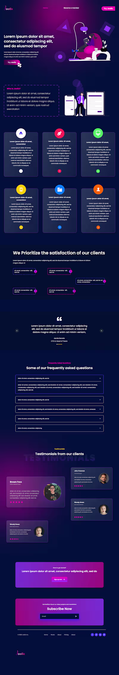SAAS LANDING PAGE :: Behance