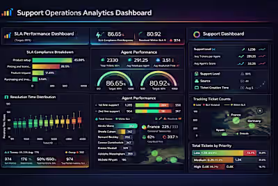 Customer Support Performance & SLA Analytics System