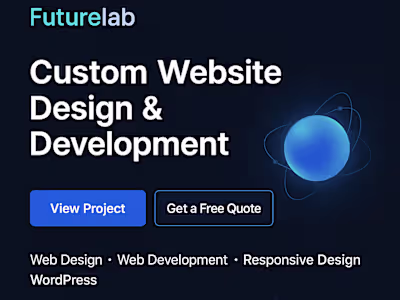 FutureLab — Custom Websites & MVP Apps