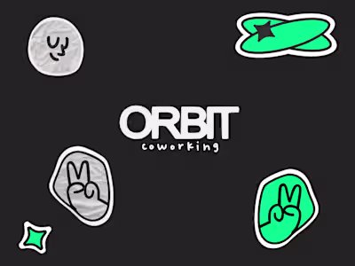 ORBIT - visual identity for coworking space