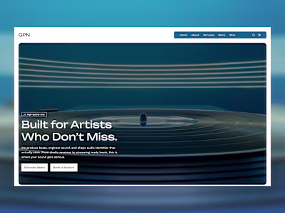 GPN-Music Production Studio Website & Beat Store