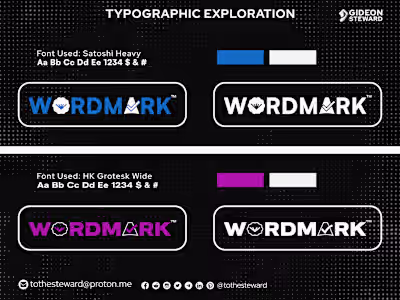 🔖WORDMARK™ Type Exploration 2024