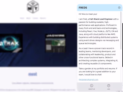 Info Summary and Contextual AI Chat