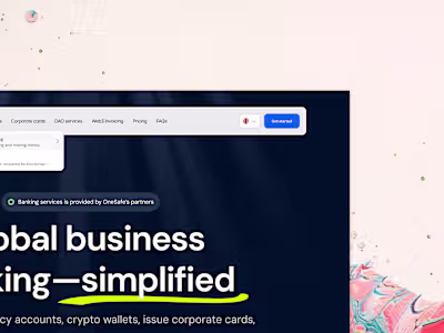 ONESAFE Landing Page Design for Trust and Simplicity