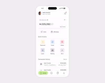 Finance - Mobile App