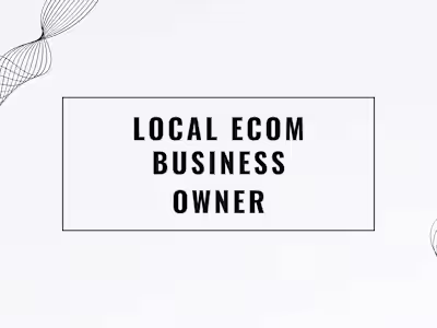 Local E-commerce Business Owner