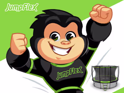 Gorilla Mascot for the World's Best Trampoline