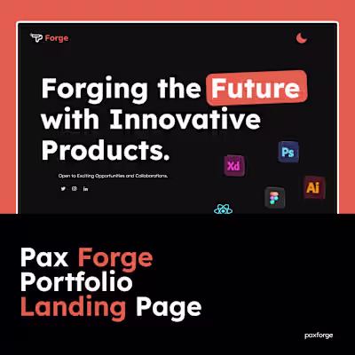 Pax Forge Portfolio Website