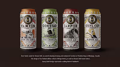 BRAZEN HALL - Beer Labels Design