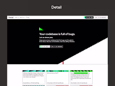 Detail Marketing Website | Figma to Framer Development