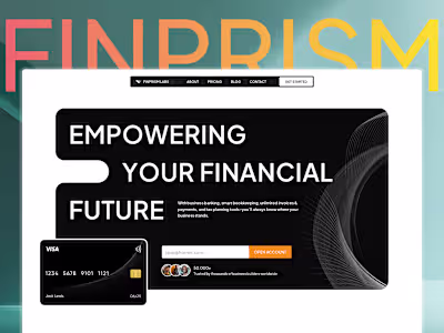 FinPrism — SaaS Framer Template