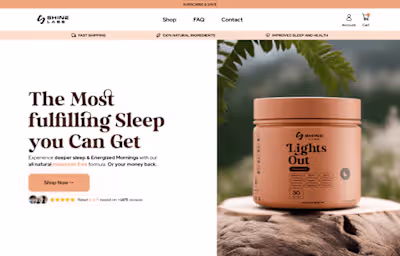 Shine Labs Homepage