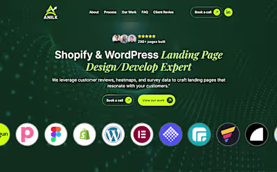 🚀 Shopify & WordPress Landing Page Design/Development Exper...