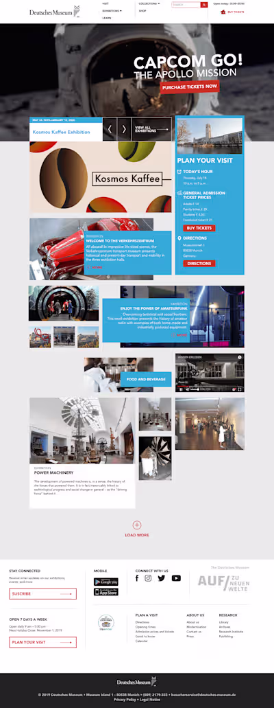 Deutshes Museum Website proposal