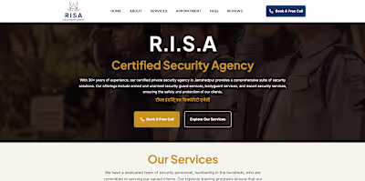 Framer Website Development for Risa Security
