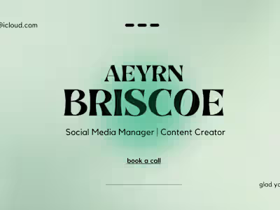 aeyrn briscoe portfolio