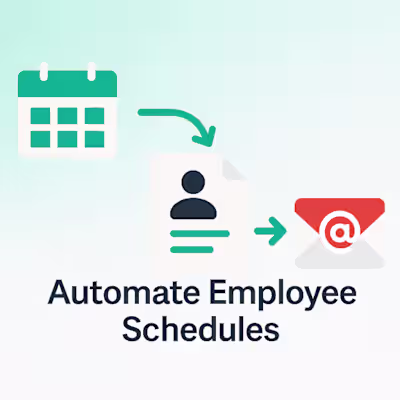 Automate Employees Schedule