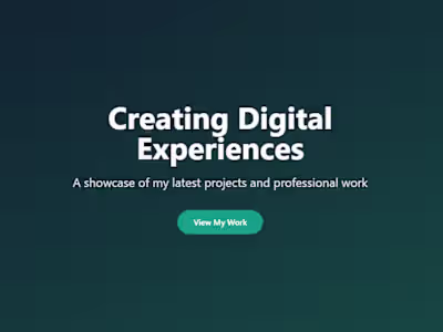My Portfolio | A Showcase of Creative Projects