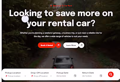 Novaride - Car rental website