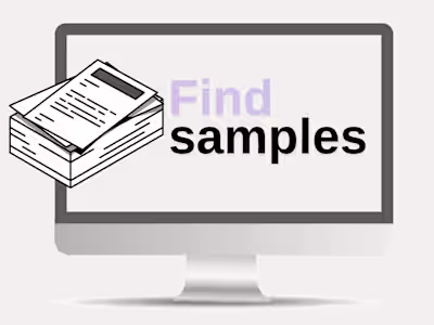 Find samples of my work here!