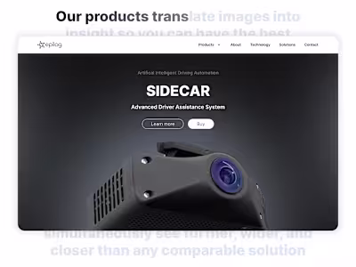 Machine Vision Company Website Redesign