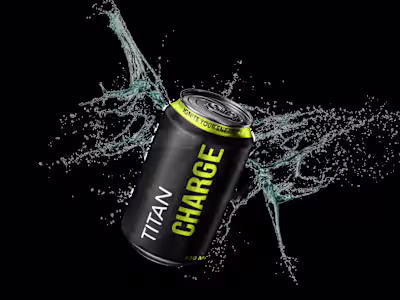 TITAN CHARGE Energy Drink Label Design | Packaging 