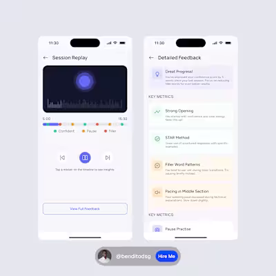 Mock Interview Practice App — UI/UX Concept This project exp...