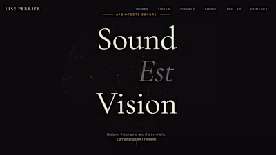 Not just a website, an experience. Animated, immersive, and ...