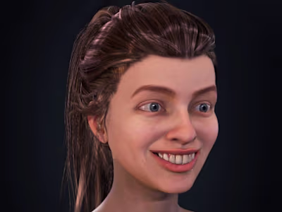 Realistic Girl Face
