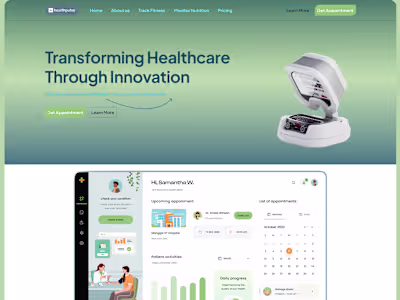Landing Page Developed in Framer