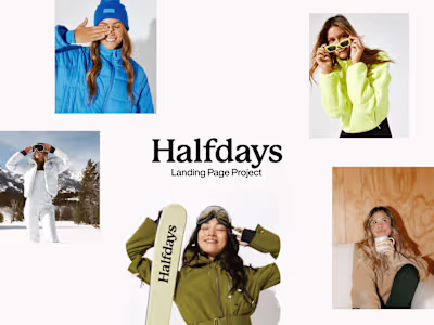 Landing Pages | Halfdays