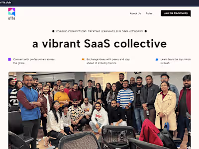 A SaaS Community Website with Webflow