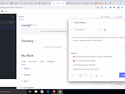 Administrative/Tech automation work samples