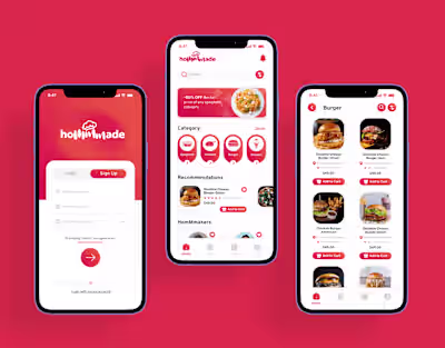 Hommade UI App Desin