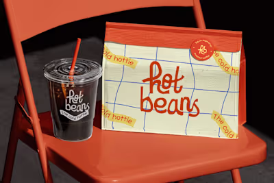 Brand identity and packaging for a fun gen z coffee brand