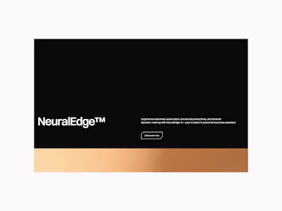 NeuralEdge AI — Semi Creative Agency Webiste.