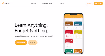 Retain Flashcards App
